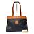 Vintage Courreges Lederhandtasche schwarz und braun