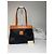 Vintage Courreges Lederhandtasche schwarz und braun - Ansicht 15