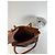 Vintage Courreges Lederhandtasche schwarz und braun - Ansicht 3