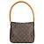 Borsa a Spalla Looping MM di Louis Vuitton Marrone Monogramma - vista 4