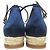 Autre Marque Sandali Espadrilles in Seta Satinata Sunny di Pellico Blu Blu navy - vista 3