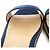 Autre Marque Sandali Espadrilles in Seta Satinata Sunny di Pellico Blu Blu navy - vista 7