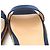 Autre Marque Sandali Espadrilles in Seta Satinata Sunny di Pellico Blu Blu navy - vista 8