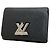 Cartera Compacta Tri-fold Twist Epi de Louis Vuitton en Noir Negro