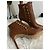 Botines Rockstud de Valentino Garavani Castaño - vista 2
