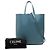 Céline Borsa a mano verticale in pelle di vitello grana blu Celine piccola Blu navy - vista 8