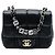 Chanel Schwarze Mini Quadrat aus Lammleder Harz Kristall Monacoco