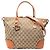 Borsa Gucci Beige GG Canvas Heart Bit