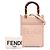 Fendi Mini Borsa Sunshine Shopper in Pelle Rosa - vista 12