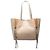 Sacola de compras Milo de couro bege grande Chloé