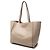 Sacola de compras Milo de couro bege grande Chloé - vista 2