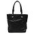 Bolsa tote Chanel preta em lona acolchoada pequena Paris Biarritz Preto