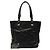 Bolsa tote Chanel preta em lona acolchoada pequena Paris Biarritz Preto - vista 8