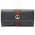 Gucci Black Leather Web Ophidia Long Wallet