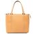 Braune Leder-Tote von Burberry Karamell
