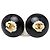Orecchini vintage a clip Coco Mark Shell di Chanel Nero D'oro