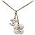 Collana Camelia Marchio Coco di Chanel Bianco D'oro