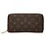 Zippy Geldbörse Monogram Louis Vuitton Braun