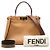 Borsa Fendi Selleria Peekaboo Marrone Bordò - vista 7