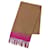 Sciarpa in lana bicolore Loewe Marrone Rosa  - vista 2