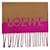 Sciarpa in lana bicolore Loewe Marrone Rosa  - vista 5