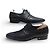 SCARPE LOUIS VUITTON OXFORD DAMIER DERBY 10.5 44.5 IN PELLE NERA Nero - vista 3