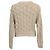 Brunello Cucinelli Pailletten-Strickpullover aus beige Seide und Leinen - Ansicht 3