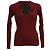 Burgunderfarbener Pullover aus Wolle mit Rippstrick und Schnürung von Jean Paul Gaultier Rot Bordeaux