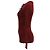 Burgunderfarbener Pullover aus Wolle mit Rippstrick und Schnürung von Jean Paul Gaultier Rot Bordeaux - Ansicht 2