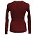 Burgunderfarbener Pullover aus Wolle mit Rippstrick und Schnürung von Jean Paul Gaultier Rot Bordeaux - Ansicht 3