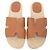 Espadrillas Hermès Antigua in pelle marrone Rosso - vista 5