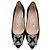 Pumps Hangisi 70 Manolo Blahnik in raso nero - vista 5