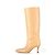 Botas de Rodilla By Far Stevie en Cuero Beige - vista 4