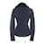 Hermès Lammfell-Schaffelljacke Schwarz Blau  - Ansicht 3