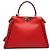 Borsa a mano Fendi Peekaboo Selleria per donne Rosso - vista 2