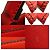 Borsa a mano Fendi Peekaboo Selleria per donne Rosso - vista 7