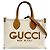 Borsa a mano 2 in 1 Gucci in tela e pelle beige e marrone Cammello - vista 2