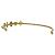 Fascia per Capelli Selete Louis Vuitton Rosso Beige D'oro - vista 4