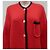 Abrigo de punto de lana Céline rojo y negro Roja Gold hardware - vista 6