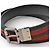 Cinturón de cuero reversible Gucci Roja Verde