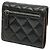 Cartera tri-fold matelassé Chanel Coco Mark Negro - vista 2