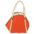 Hermès HERMES Sac Baga GM Tote Tasche aus Canvas Orange Silber Auth bs32305 - Ansicht 2