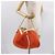Hermès HERMES Sac Baga GM Tote Tasche aus Canvas Orange Silber Auth bs32305 - Ansicht 22