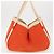 Hermès HERMES Sac Baga GM Tote Tasche aus Canvas Orange Silber Auth bs32305 - Ansicht 4