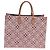 Louis Vuitton Bordeaux Jacquard Canvas Dal 1854 Onthego GM Rosso - vista 2