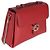 Bolsa de mão média em couro de bezerro vermelho Dollar com logo G entrelaçado da Gucci - vista 4