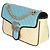 Borsa GG Marmont piccola in pelle di vitello matelassé blu e gialla con torchon diagonale di Gucci - vista 3