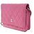 Wallet On Chain Cartera Chanel con cadena en piel de ternera acolchada Rosa - vista 3