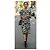 Abito midi in seta CC Wave avorio e nero Chanel 21P FR 42 Crudo - vista 4