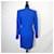 Yves Saint Laurent Jupe tailleur bleue YSL en coton piqué  - vue 2